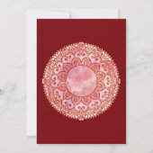 Gorgeous Mehndi Wedding Einladung (Rückseite)