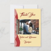 Gorgeous Mehndi Wedding Vielen Dank Karten (Vorderseite)