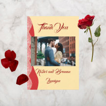 Gorgeous Mehndi Wedding Vielen Dank Karten