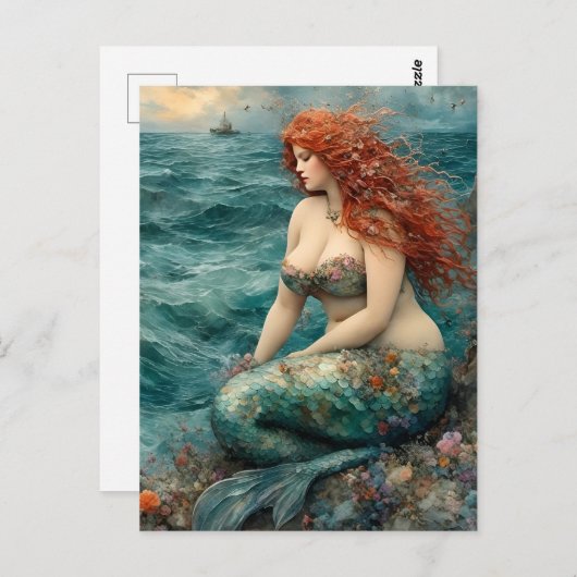 Gorgeous Mermaid Postkarte (Vorne/Hinten)
