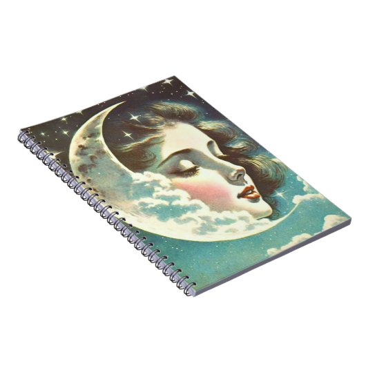 Gorgeous Moon Maiden Notebook Notizblock (Rechte Seite)