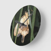 Gorgeous Moth Wall Clock Runde Wanduhr (Winkel)