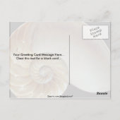 Gorgeous Nautilus Muschel Postkarte (Rückseite)