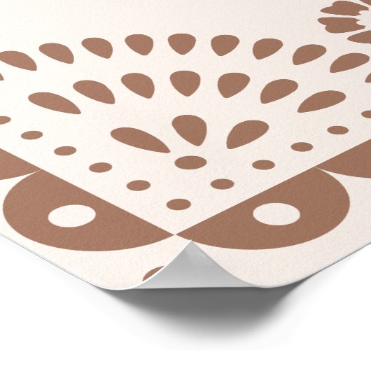 Gorgeous Neutral Papel Picado Wedding Welcome Sign Poster (Ecke)