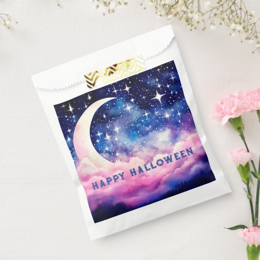 Gorgeous Night Sky Crescent Moon Halloween Geschenktütchen (Versiegelt)