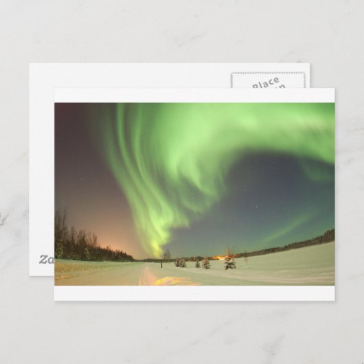 GORGEOUS NORDLICHTE POSTKARTE (Vorne/Hinten)
