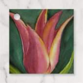 Gorgeous Orange Red Tulip Geschenkanhänger (Vorderseite)