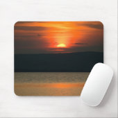 Gorgeous Orange Sunset at Neusiedlersee Mousepad (Mit Mouse)