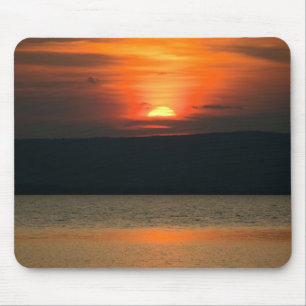Gorgeous Orange Sunset at Neusiedlersee Mousepad