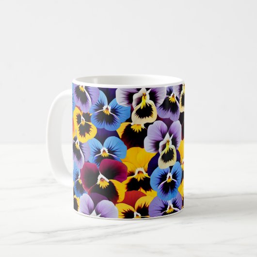 Gorgeous Pansy Tasse (Vorderseite Links)