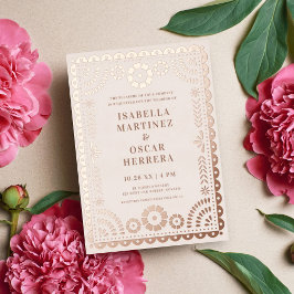 Gorgeous Papel Picado Boda Wedding REAL Folieneinladung