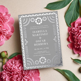 Gorgeous Papel Picado Boda Wedding REAL Folieneinladung