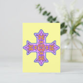 Gorgeous Pastel Coptic Cross Postkarte (Stehend Vorderseite)