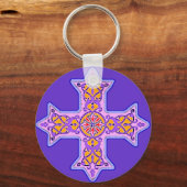 Gorgeous Pastel Coptic Cross Schlüsselanhänger (Vorderseite)