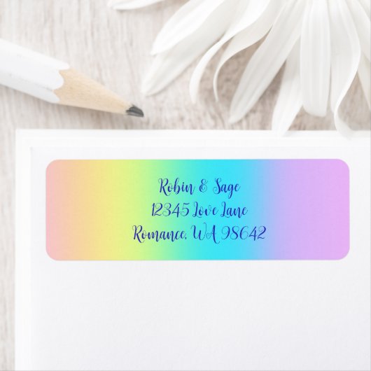 Gorgeous Pastel Rainbow Gradient Wedding (Insitu)