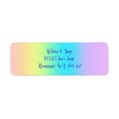 Gorgeous Pastel Rainbow Gradient Wedding (Vorne)