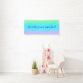 Gorgeous Pastel Rainbow Gradient Wedding Banner (Insitu)
