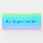 Gorgeous Pastel Rainbow Gradient Wedding Banner (Horizontal)