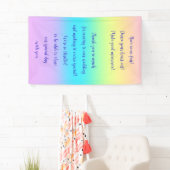 Gorgeous Pastel Rainbow Gradient Wedding Banner (Insitu)