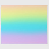 Gorgeous Pastel Rainbow Gradient Wedding Geschenkpapier (Flach)