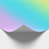 Gorgeous Pastel Rainbow Gradient Wedding Geschenkpapier (Ecke)