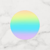 Gorgeous Pastel Rainbow Gradient Wedding Konfetti (Klein Vorderseite)