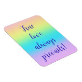 Gorgeous Pastel Rainbow Gradient Wedding Magnet (Rechte Seite)