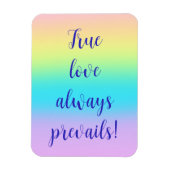 Gorgeous Pastel Rainbow Gradient Wedding Magnet (Vertikal)