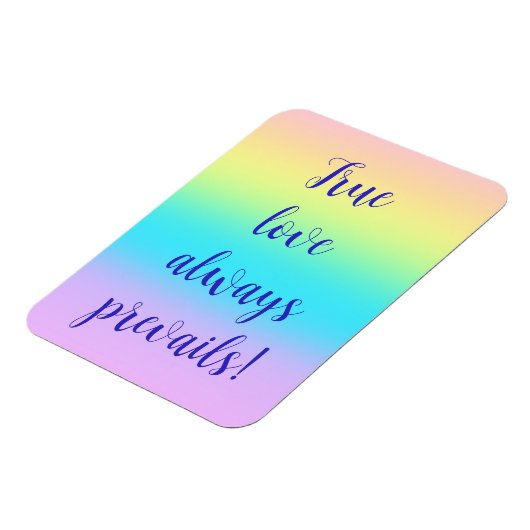 Gorgeous Pastel Rainbow Gradient Wedding Magnet (Linke Seite)