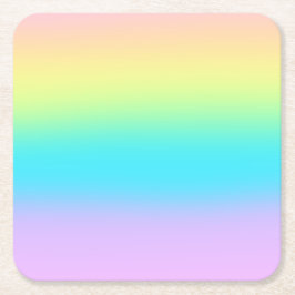 Gorgeous Pastel Rainbow Gradient Wedding Rechteckiger Pappuntersetzer