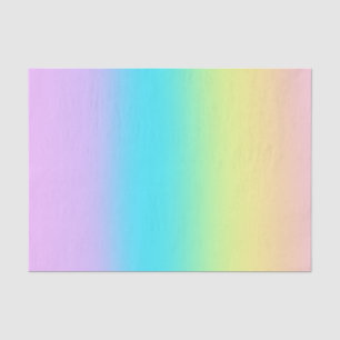 Gorgeous Pastel Rainbow Gradient Wedding Seidenpapier