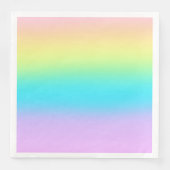 Gorgeous Pastel Rainbow Gradient Wedding Serviette (Vorderseite)