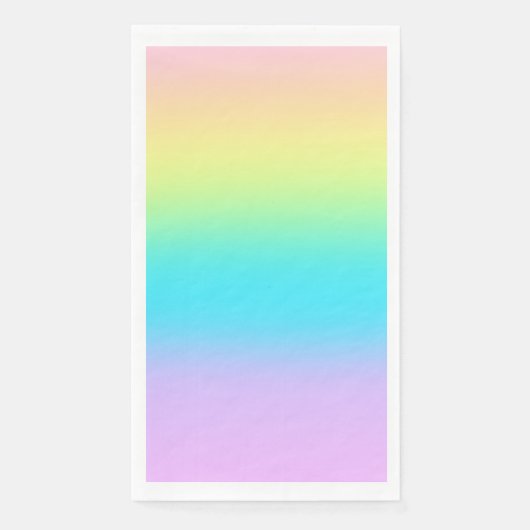 Gorgeous Pastel Rainbow Gradient Wedding Serviette (Vorderseite)