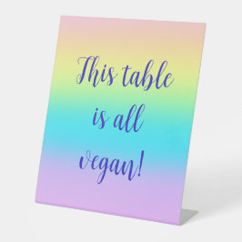 Gorgeous Pastel Rainbow Gradient Wedding Sockelschild