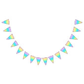 Gorgeous Pastel Rainbow Gradient Wedding Wimpelkette (Alle)