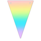 Gorgeous Pastel Rainbow Gradient Wedding Wimpelkette (Dritte Fahne)