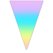 Gorgeous Pastel Rainbow Gradient Wedding Wimpelkette (Zweite Fahne)