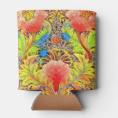 Gorgeous Peach farbige botanische Stickerei Dosenkühler (Rückseite)