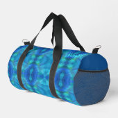 Gorgeous Peacock Blue Abstrakt Duffle Bag (Rechte Ecke)