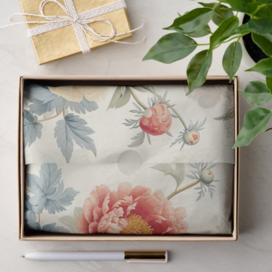 Gorgeous Peonies Seamless Pattern Seidenpapier (Geschenk)