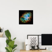 Gorgeous Photo of the Crab Nebula Poster (Heimbüro)