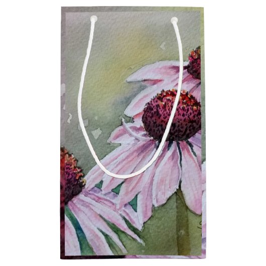 Gorgeous Pink Daisies Kleine Geschenktüte (Rückseite)