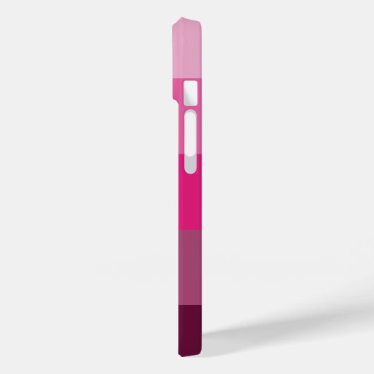 GORGEOUS PINK FARBSTRIPE LINE PATTERNAME Case-Mate iPhone HÜLLE (Rückseite / Links)