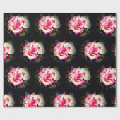 Gorgeous Pink Rose Geschenkpapier (Flach)