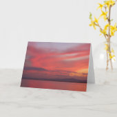 Gorgeous Pink Sunrise Karte (Gelbe Blume)