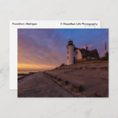 Gorgeous Point Betsie Light Postkarte (Vorne/Hinten)
