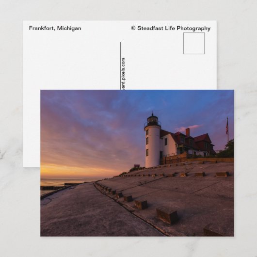 Gorgeous Point Betsie Light Postkarte (Vorne/Hinten)