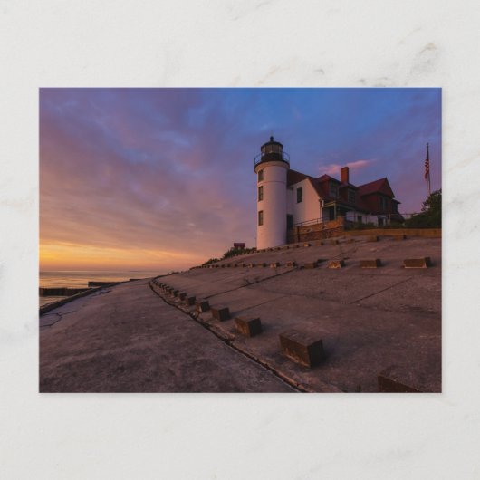 Gorgeous Point Betsie Light Postkarte (Vorderseite)