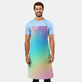 Gorgeous Prismatic Pastel Rainbow Gradient Schürze (Getragen)