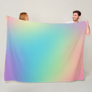 Gorgeous Rainbow Gradient Fleecedecke